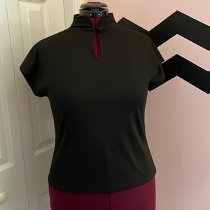 Vivien of Holloway Mandarin top Large NWOT pinup rockabilly vintage